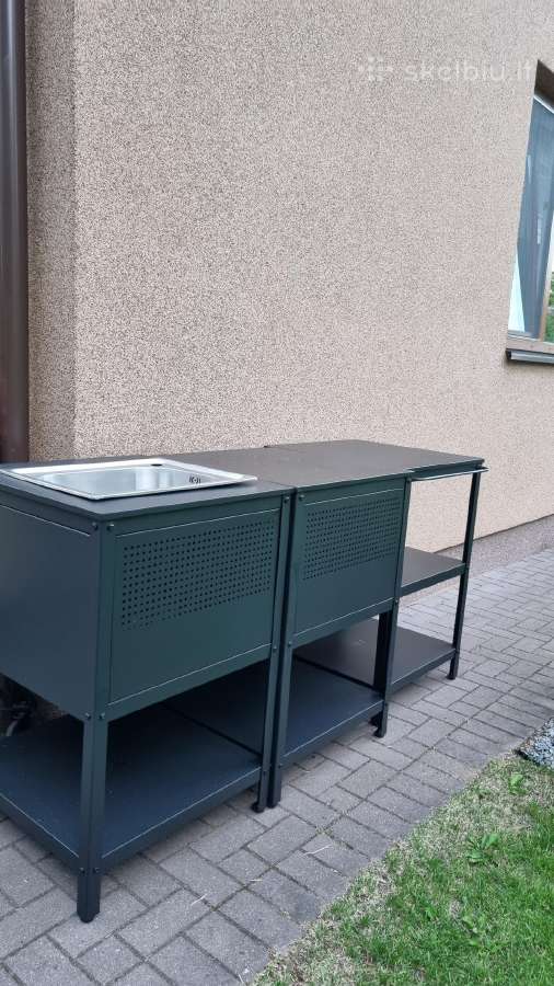 Nauji lauko virtuvės baldai, spintelių komplektas