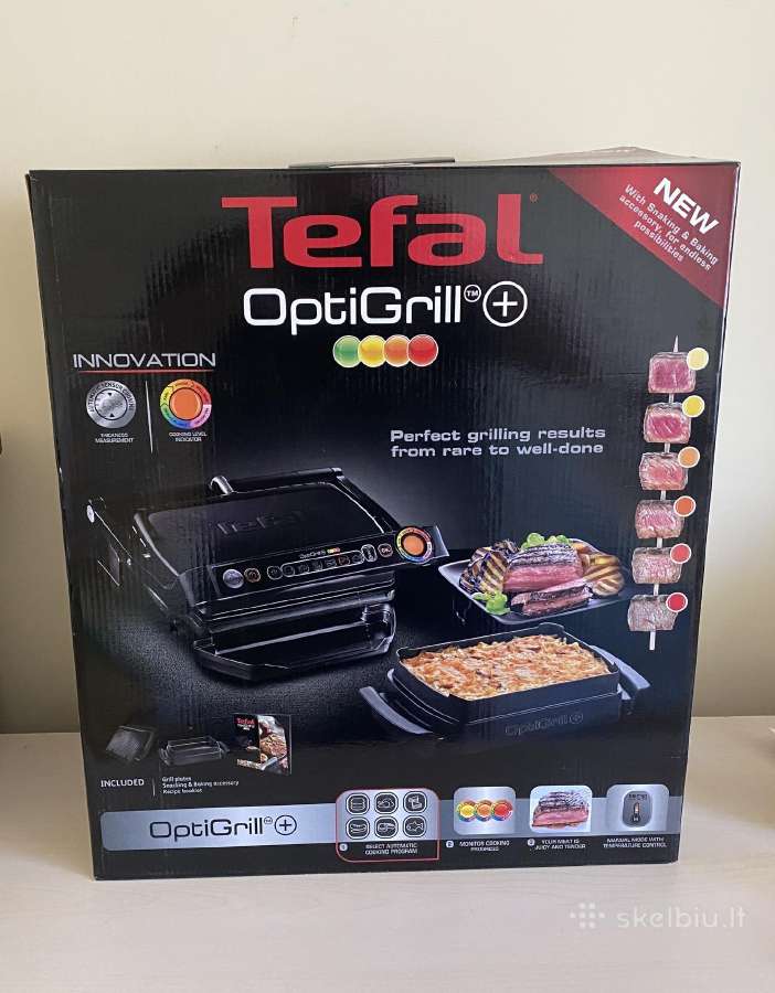 Tefal Optigrill+ Gc714834 (vieną kartą naudotas)
