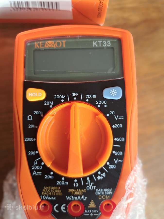 Skaitmeninis multimetras Kemot Kt33 - nuotraukos Nr. 4