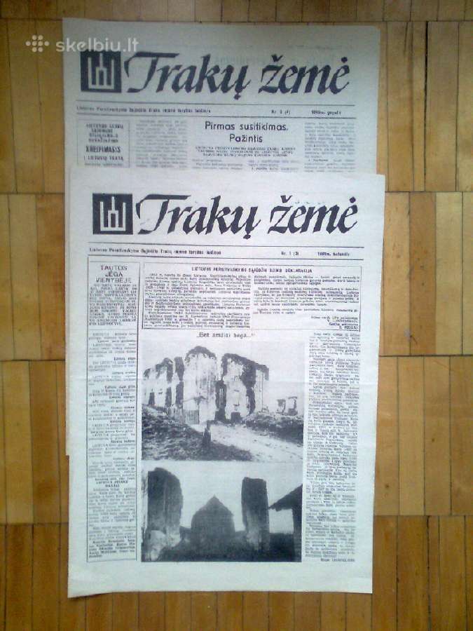 Ivairiu laikrasciu pats pirmasis numeris 1989m. - nuotraukos Nr. 10