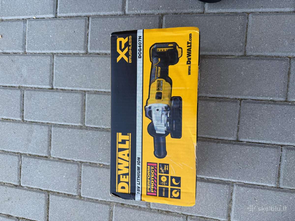 Dewalt Dcg407n kampinis šlifuoklis