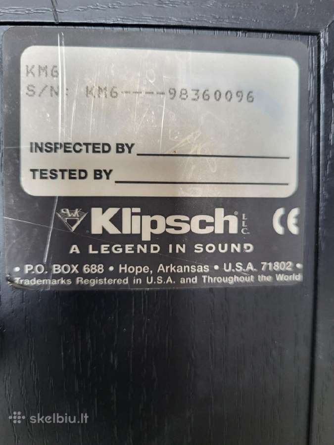 Klipsch km6 - nuotraukos Nr. 4