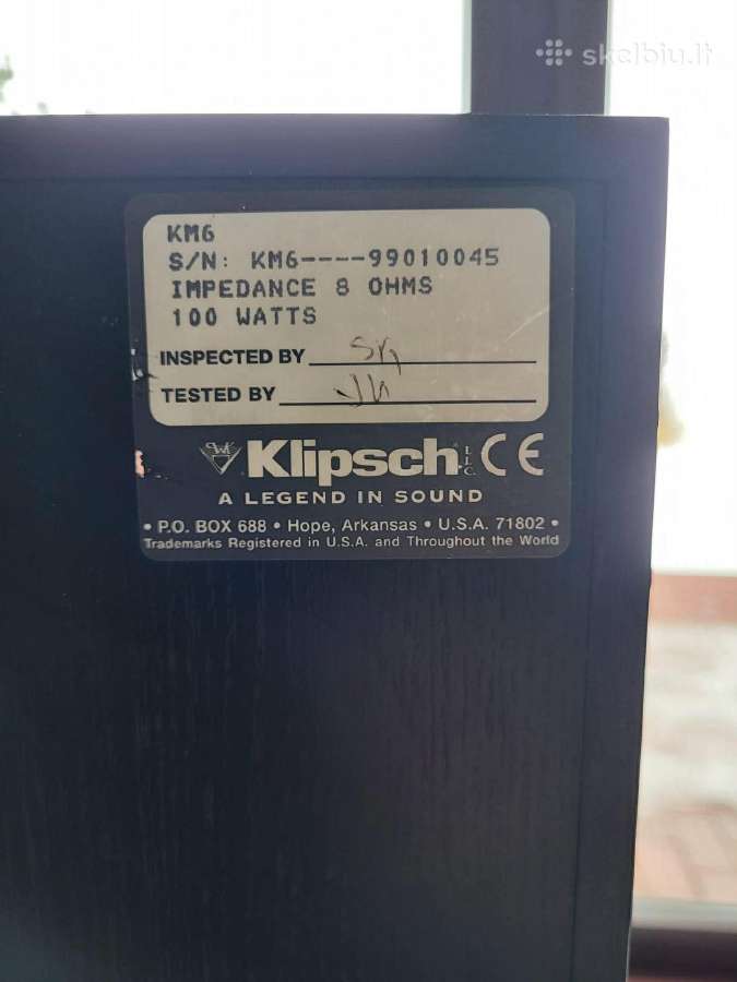 Klipsch km6 - nuotraukos Nr. 7