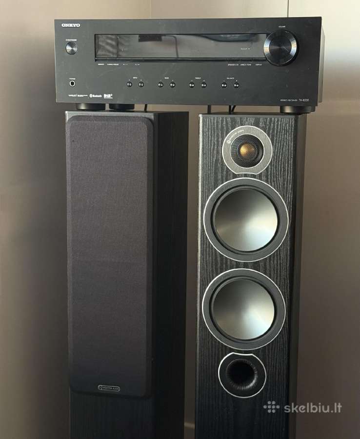 2.0 Monitor Audio Bronze 5 ir Onkyo Tx-8220