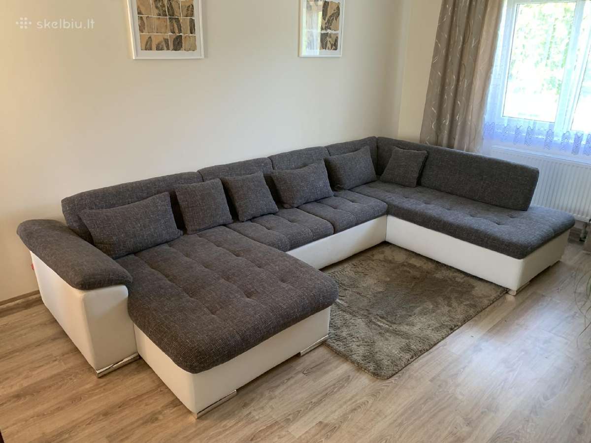 Sofa lova kampas su patalynės dėže 3 vnt