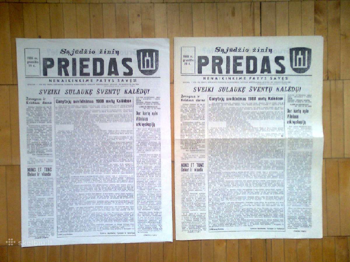 Pats pirmasis įvairių Sąjūdžio laikraščių numeris. - nuotraukos Nr. 7