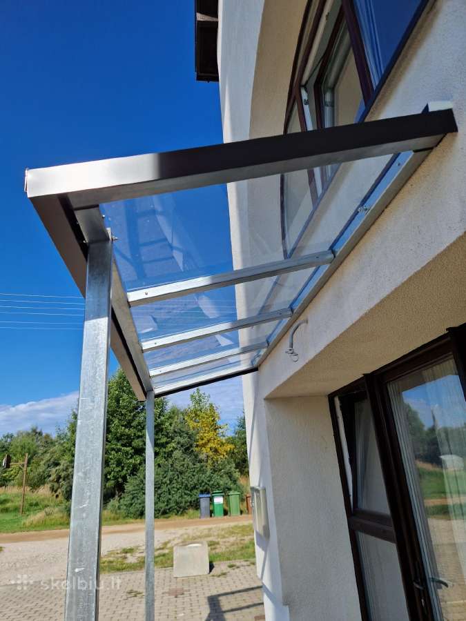 Stogeliui nuo lietaus armuotas stiklas205cm90cm6mm - nuotraukos Nr. 8