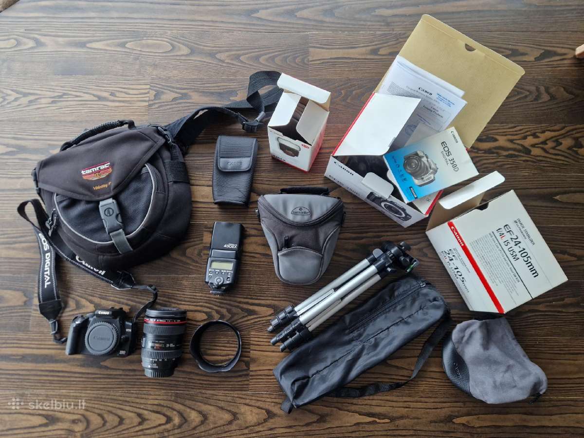 Canon EOS komplektas su 24-105mm f/4l objektyvu