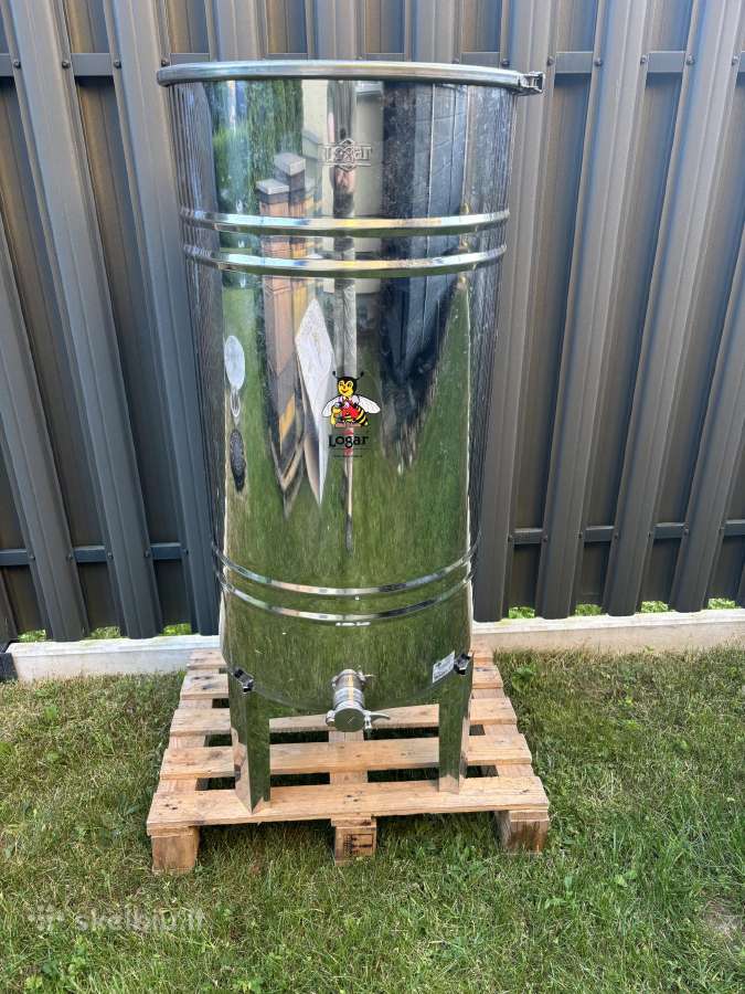 Nerūdijančio plieno medaus talpa Logar 280kg
