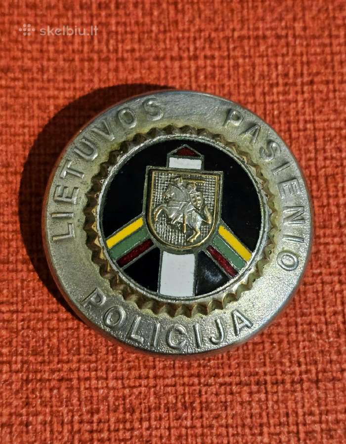 Krūtininis ženklas Lietuvos pasienio policija.
