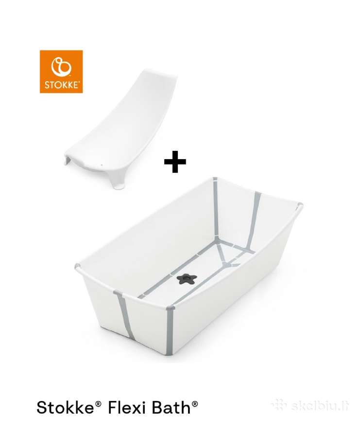 Stokke Flexi Bath sulankstoma vonelė su gultuku