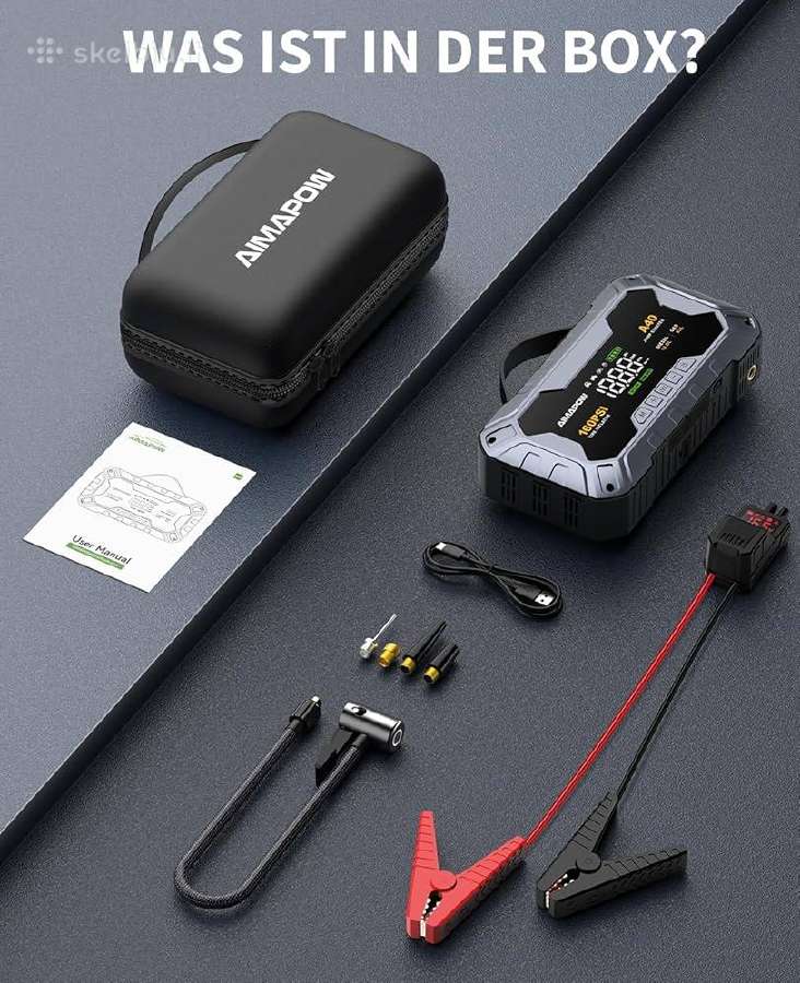 Jump Starteris Power Bank su kompresoriumi - nuotraukos Nr. 8