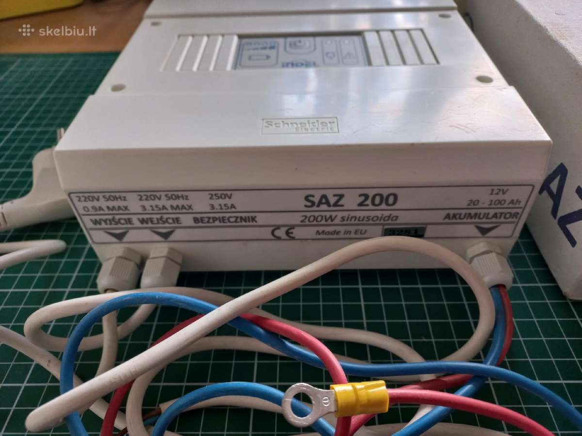 Įtampos keitiklis (inverteris) 200w tikras sinusas - nuotraukos Nr. 2