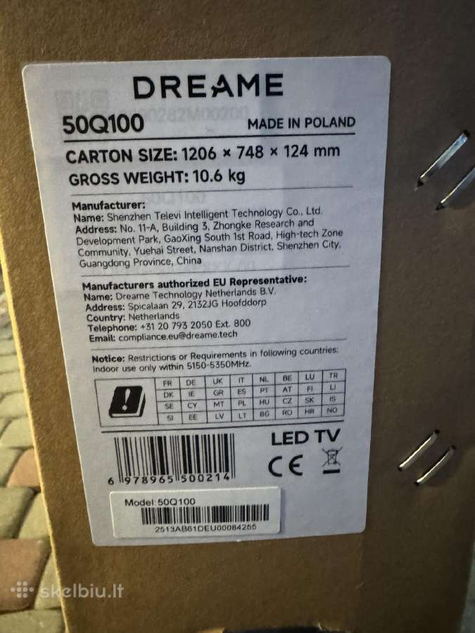 Parduodu naują Dreame televizoriu 127 cm/50 coliu - nuotraukos Nr. 6
