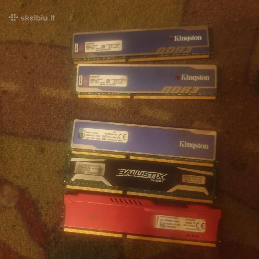 Ddr3 su radiotoriems stasionaru po 8gb - nuotraukos Nr. 3