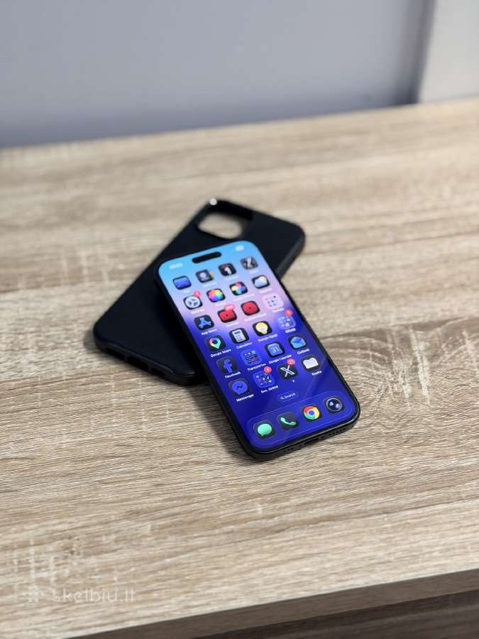 Apple iPhone 15, Black (baterija 100%)