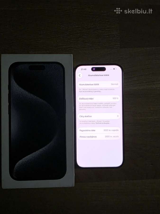 iPhone 15 pro 128,100%