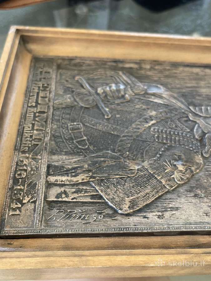 P. Rimšos sidabrinė Gedimino plaketė - nuotraukos Nr. 3