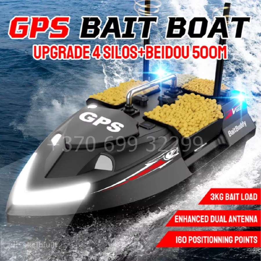 Flytec V802 Pro pašarų laivelis su GPS + Echolotas - nuotraukos Nr. 6