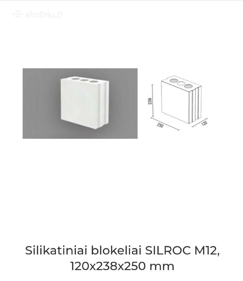 Parduodami blokeliai