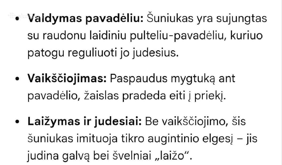 Interaktyvus šuniukas su pavadėliu - nuotraukos Nr. 3