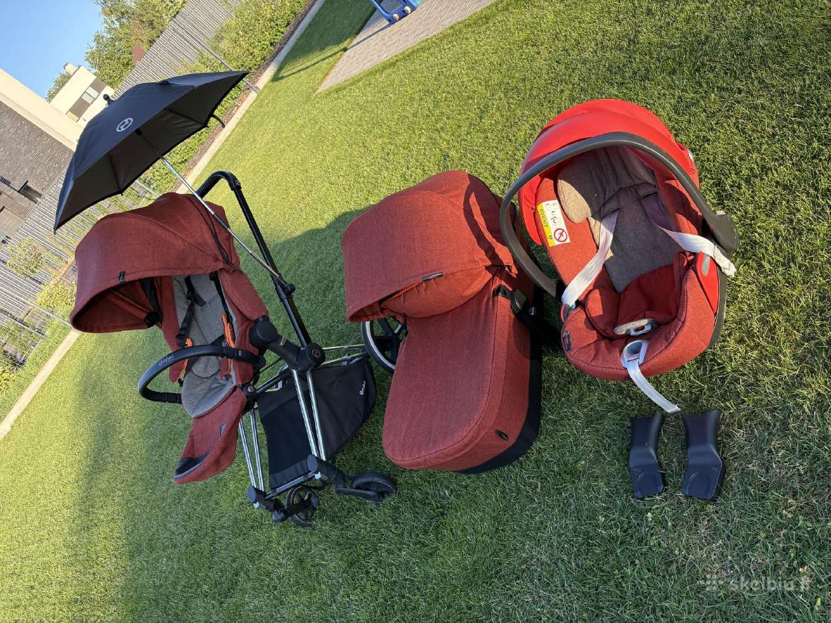 Parduodamas Cybex Priam 3in1 vežimėlio komplektas - nuotraukos Nr. 3