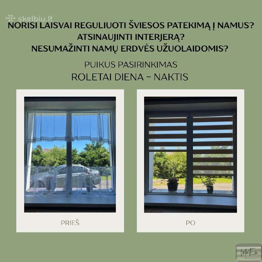 Roletai, Žaliuzės, Tinkleliai Gera Kaina - nuotraukos Nr. 3