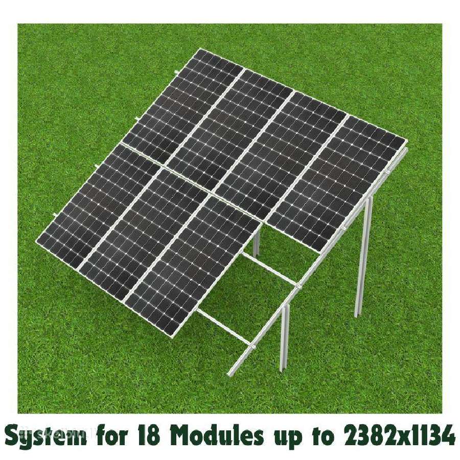 Antžeminė konsrtrukcija su moduliais- 11,52kw