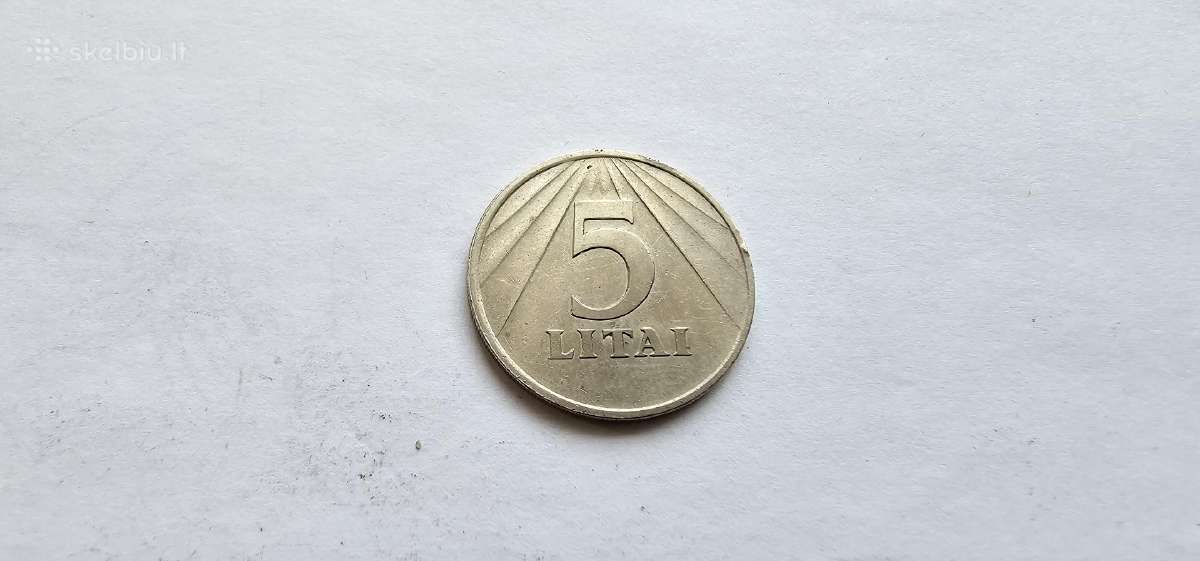 1991 5 litai - nuotraukos Nr. 2