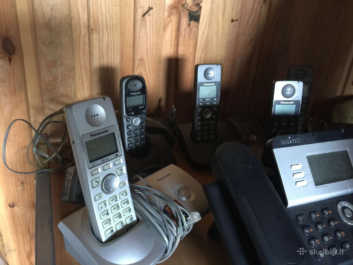 Panasonic bevieliai telefonai su stotelem - nuotraukos Nr. 2