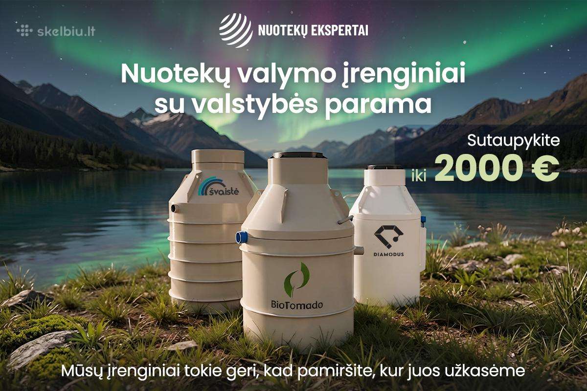 Nuotekų valymo įrenginiai su Valstybės Parama
