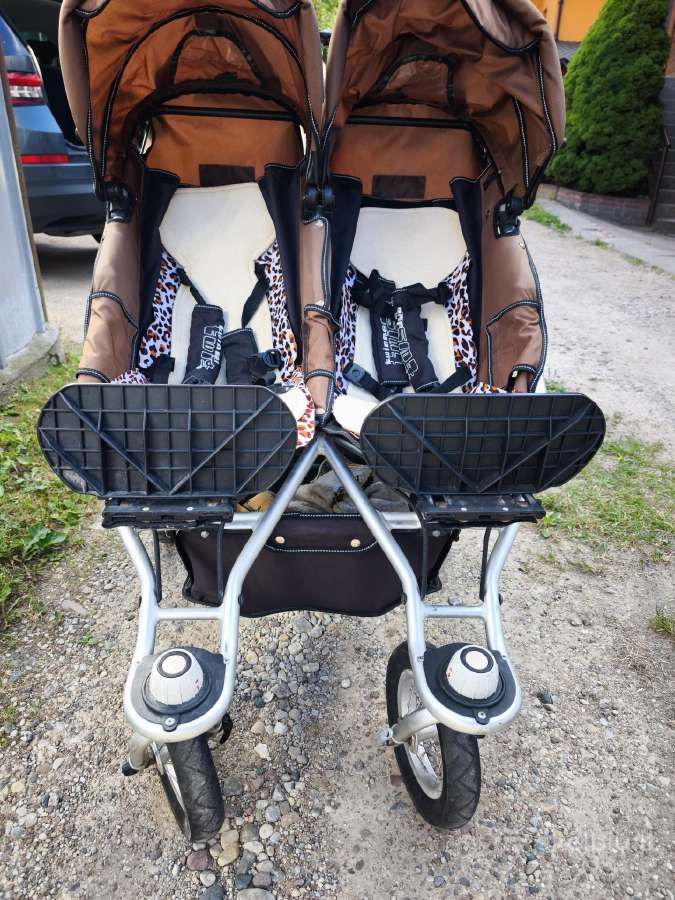 Dvynukų / pametinukų sportinukas vežimėlis Tfk Duo - nuotraukos Nr. 4