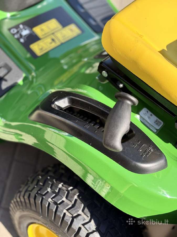 Sodo traktoriukas John Deere x117r - nuotraukos Nr. 9