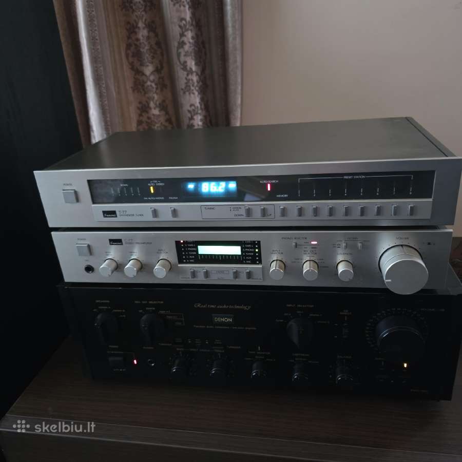 Sansui C-77 ir T-77 (pradinis ir tiuneris)