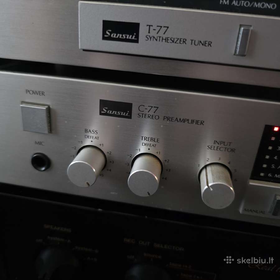 Sansui C-77 ir T-77 (pradinis ir tiuneris) - nuotraukos Nr. 7