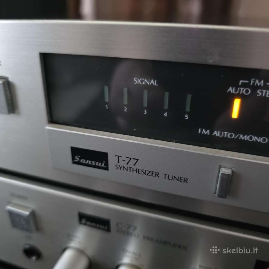 Sansui C-77 ir T-77 (pradinis ir tiuneris) - nuotraukos Nr. 5