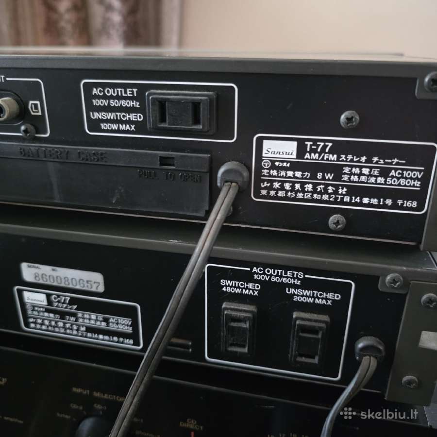 Sansui C-77 ir T-77 (pradinis ir tiuneris) - nuotraukos Nr. 9