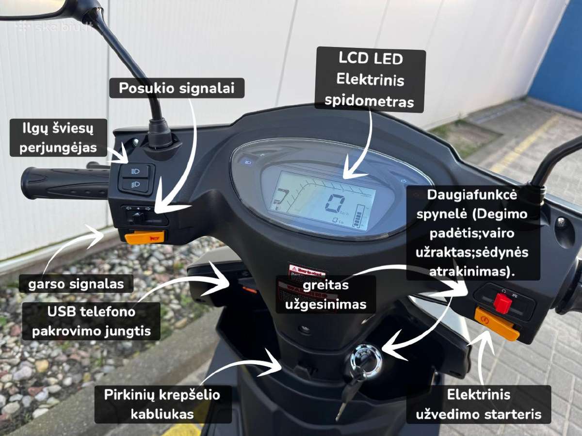 Yamaha Cygnus 2026m 49cc 3kw- pristatome per 3val - nuotraukos Nr. 7
