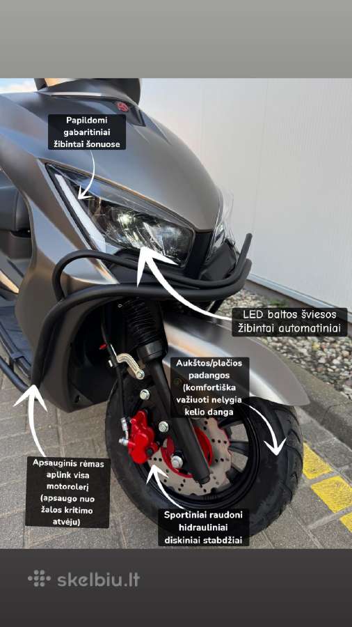 Yamaha Cygnus 2026m 49cc 3kw- pristatome per 3val - nuotraukos Nr. 9
