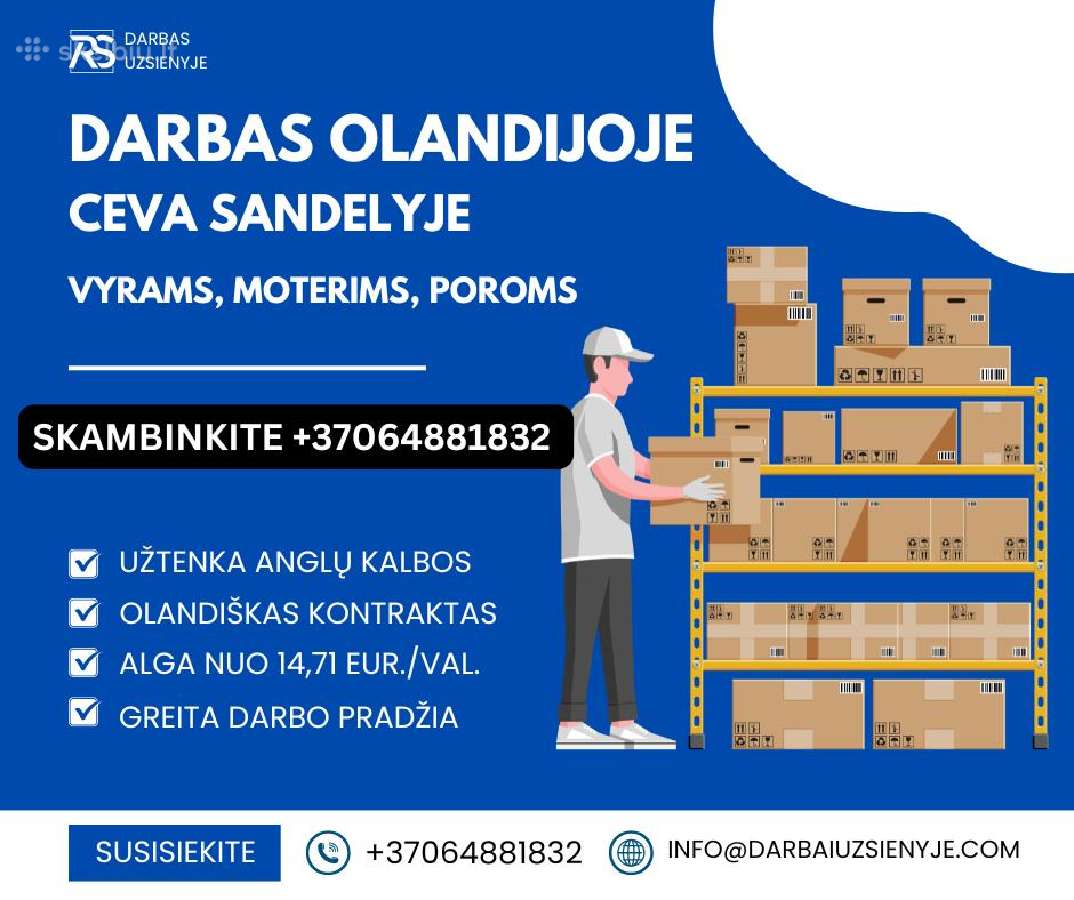 Darbai Olandijoje Logistikos Sandeliuose - nuotraukos Nr. 4