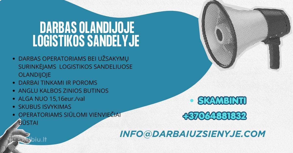 Darbai Olandijoje Logistikos Sandeliuose - nuotraukos Nr. 5
