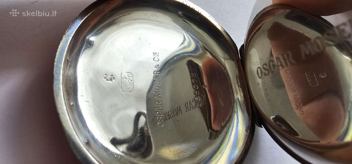 ~1880 Oscar Moser & cie kiseninis laikrodis 84 - nuotraukos Nr. 6