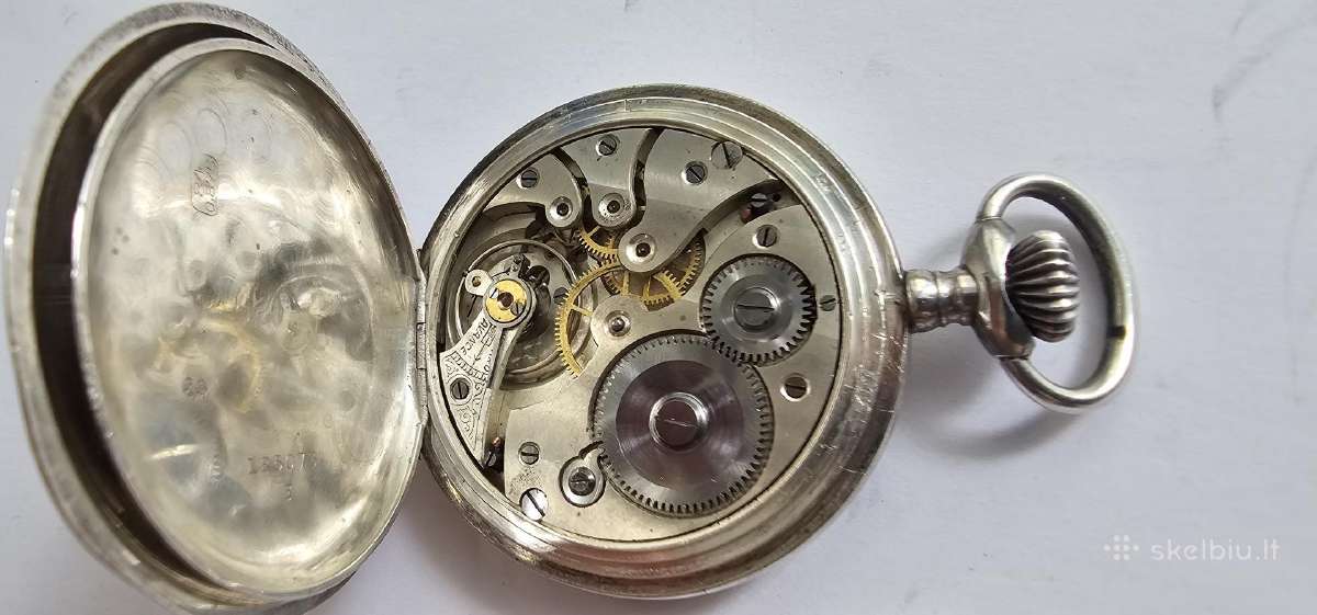 ~1880 Oscar Moser & cie kiseninis laikrodis 84 - nuotraukos Nr. 7