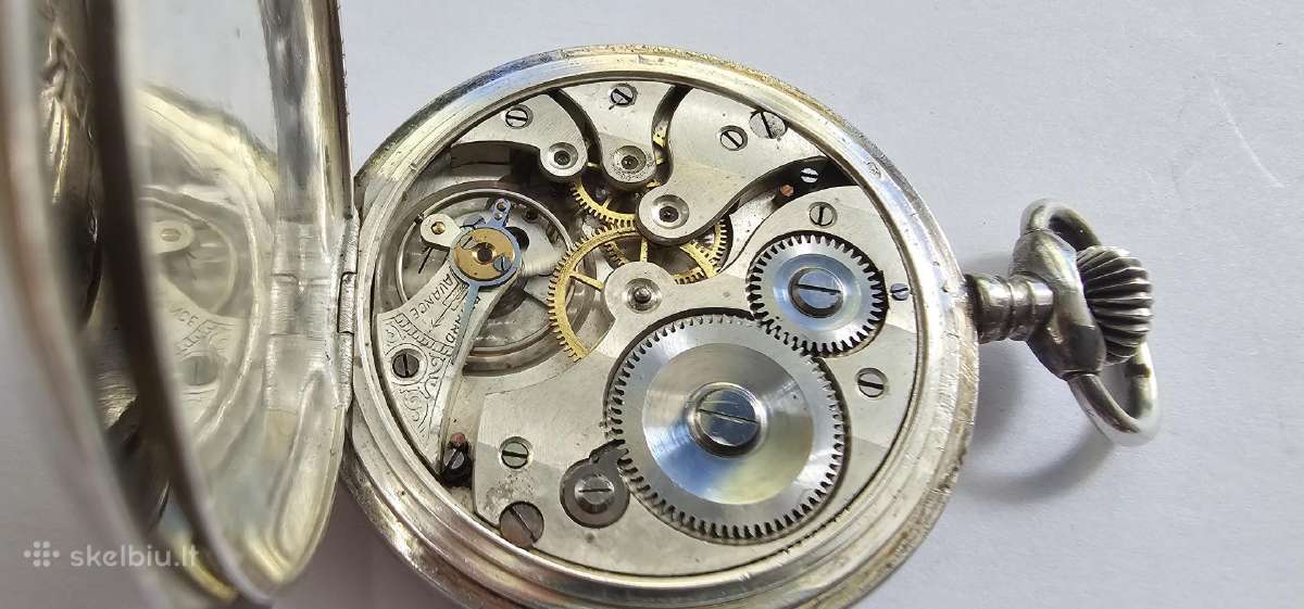 ~1880 Oscar Moser & cie kiseninis laikrodis 84 - nuotraukos Nr. 8