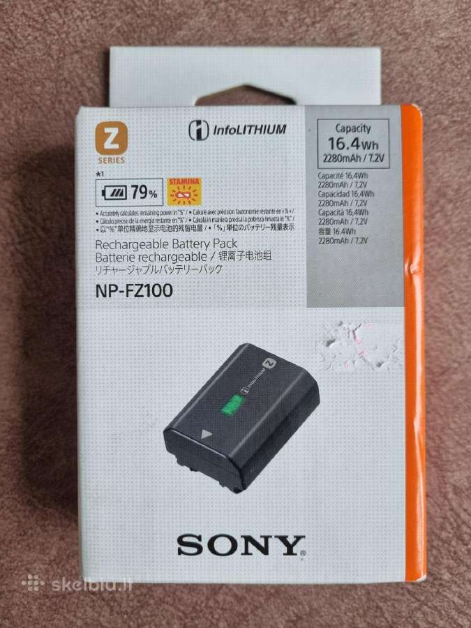 Originali baterija Sony Np-fz100 2vnt
