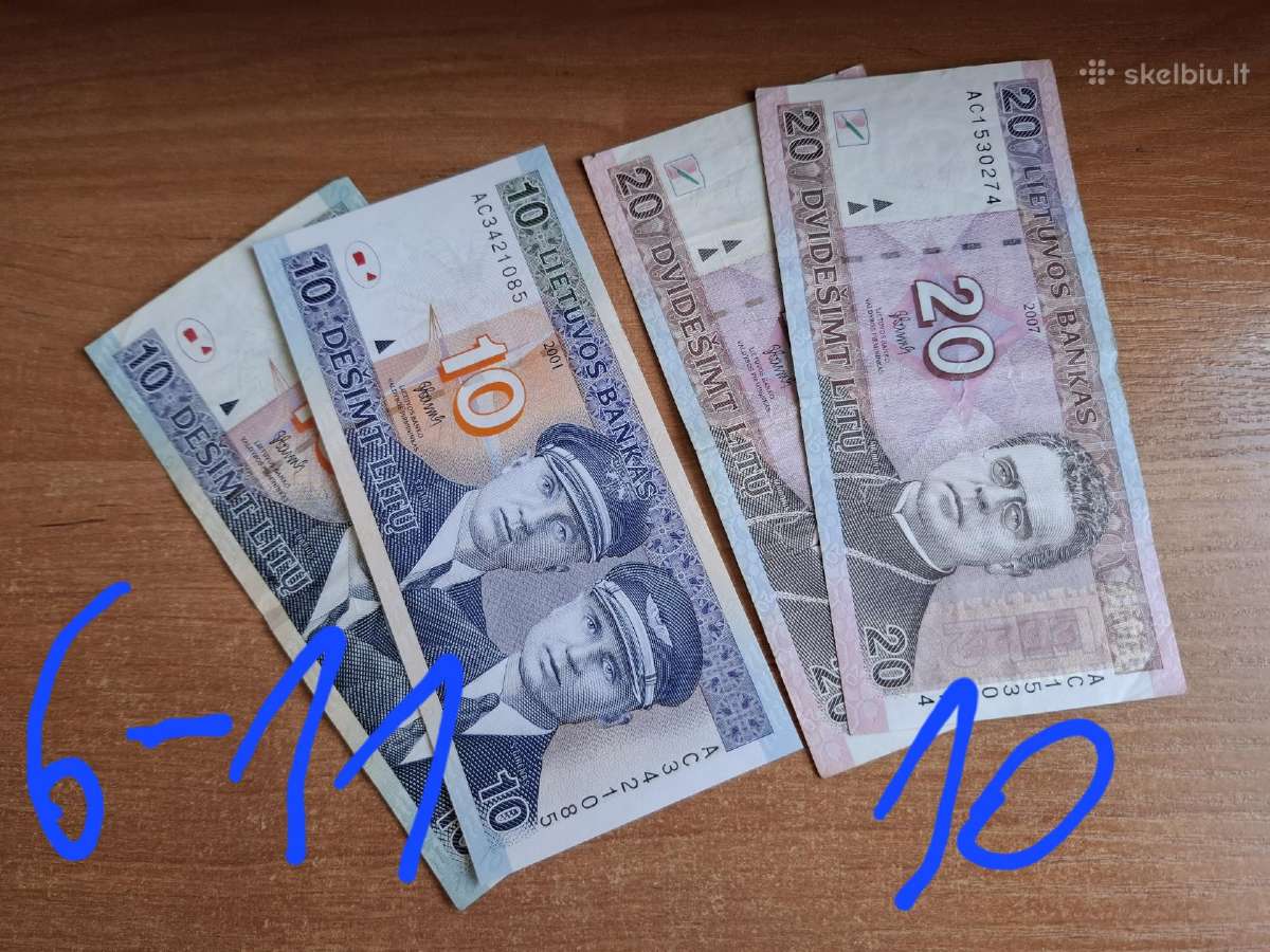 Lietuviški banknotai - nuotraukos Nr. 3