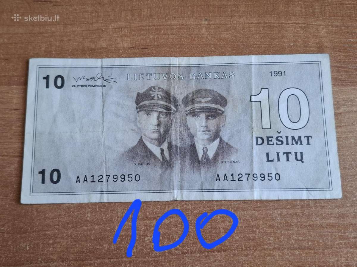 Lietuviški banknotai - nuotraukos Nr. 4