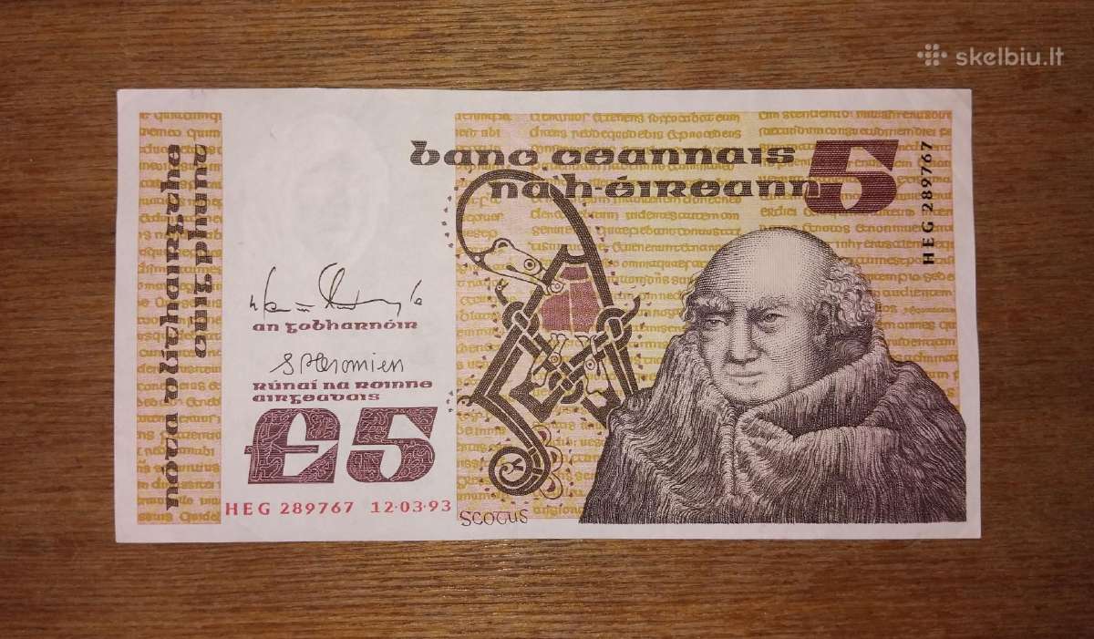 Airijos 5 £ banknotas