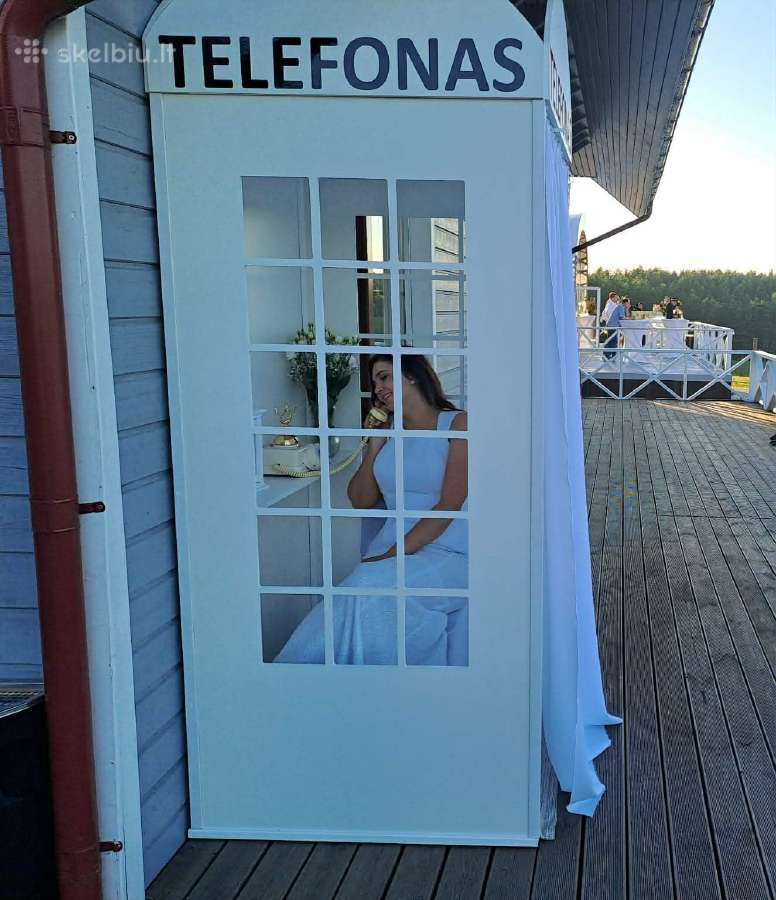 Parduodama telefono būdelė audio knygai Vestuvėms