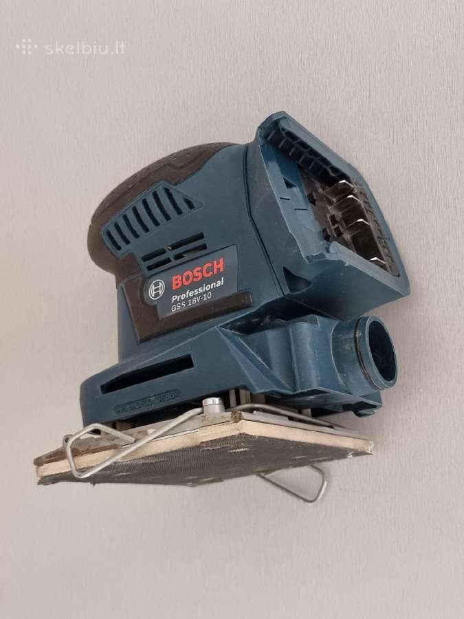 Akumuliatorinė šlifavimo mašina Bosch Gss 18, 18 V - nuotraukos Nr. 3
